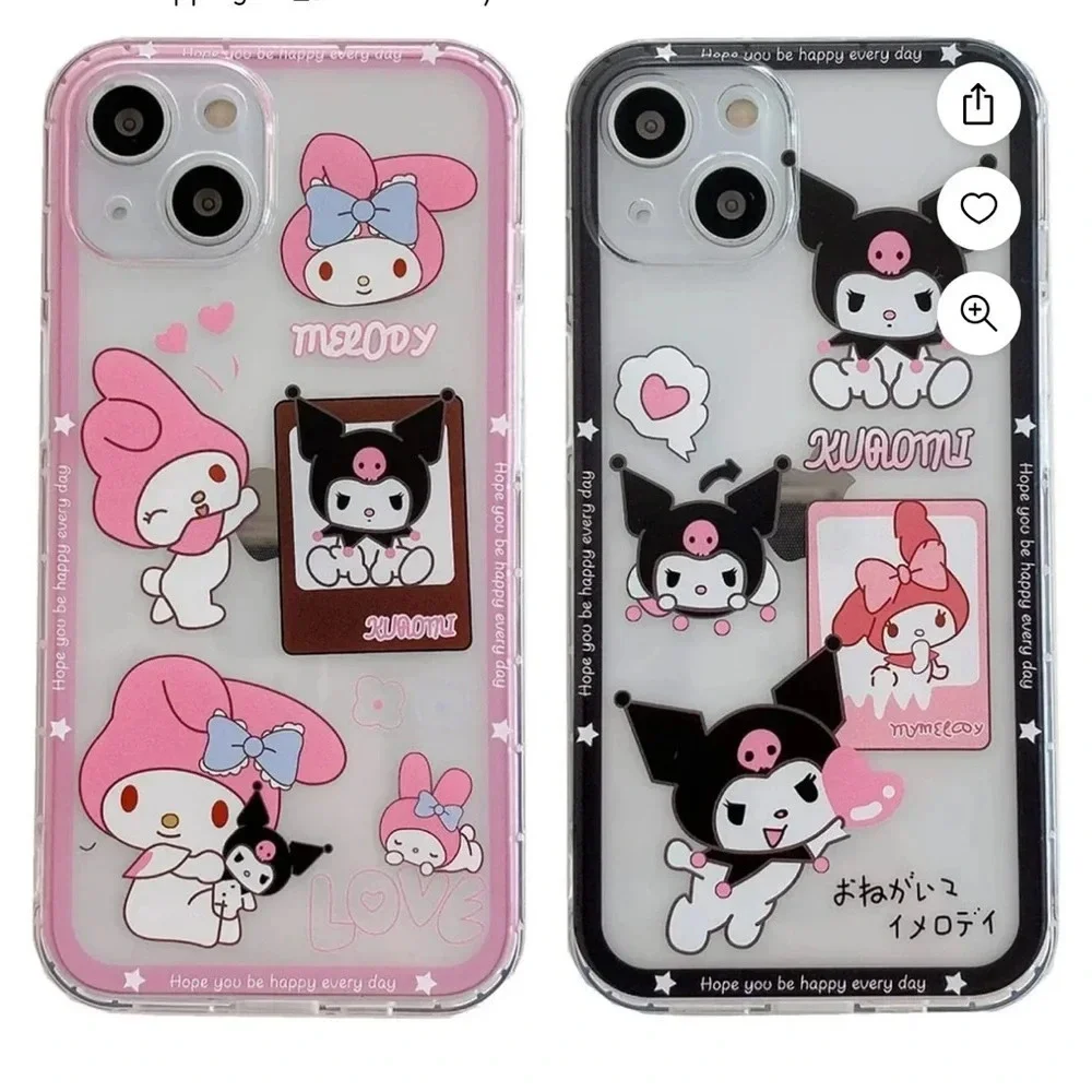iPhone 14 Pro Max my melody and kuromi phone case set